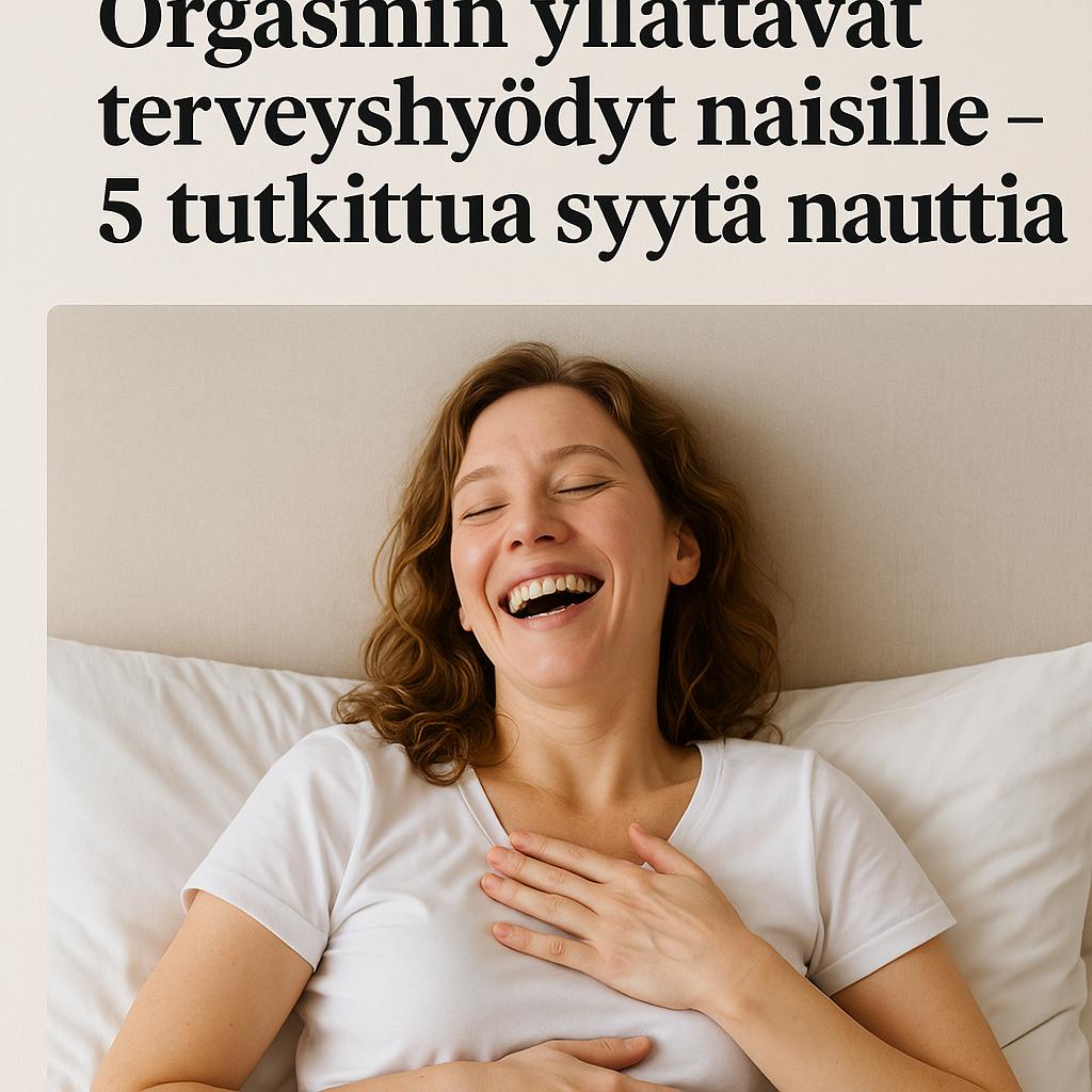 Orgasmin yllättävät terveyshyödyt naisille – 5 tutkittua syytä nauttia