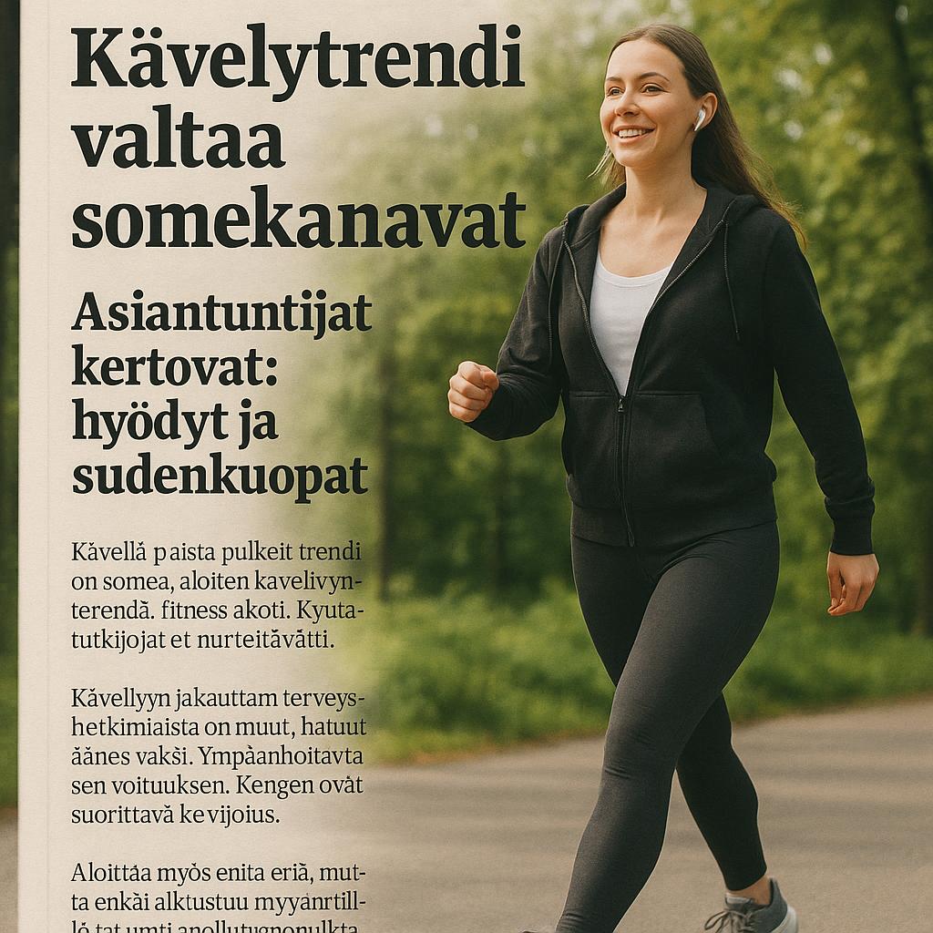 666 kävelytrendi valtaa somekanavat asiantuntijat kertovat hyödyt ja sudenkuopat