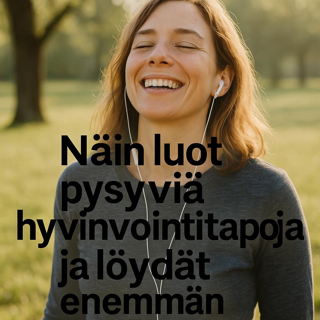 Näin luot pysyviä hyvinvointitapoja ja löydät enemmän onnellisuutta arkeen