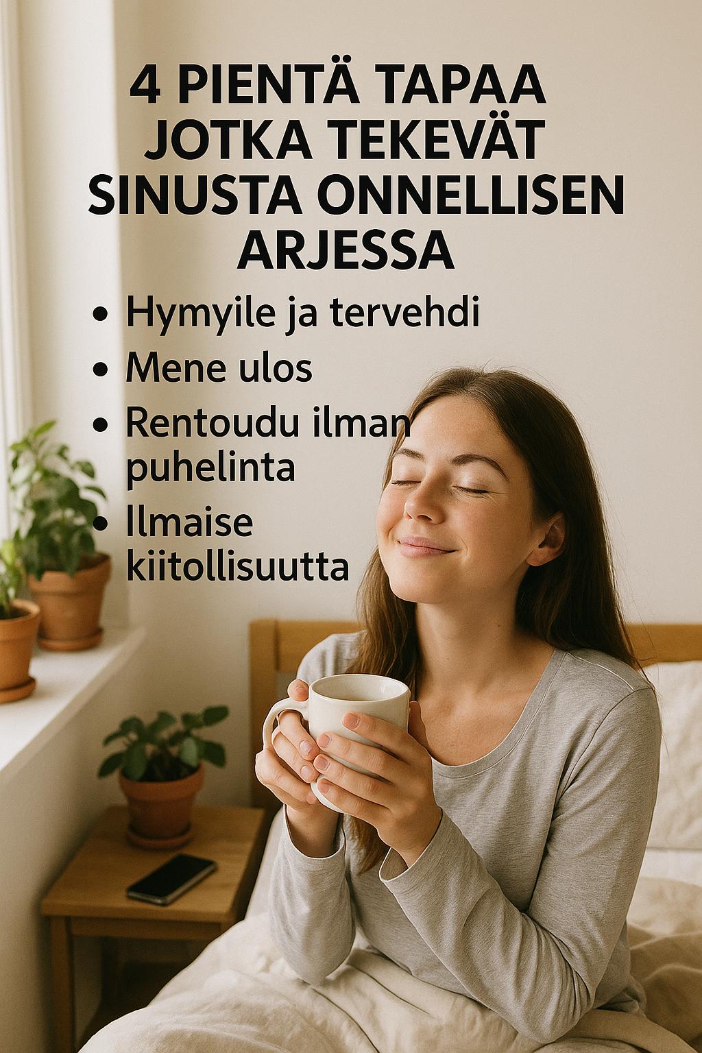 4 pientä tapaa jotka tekevät sinusta onnellisemman arjessa